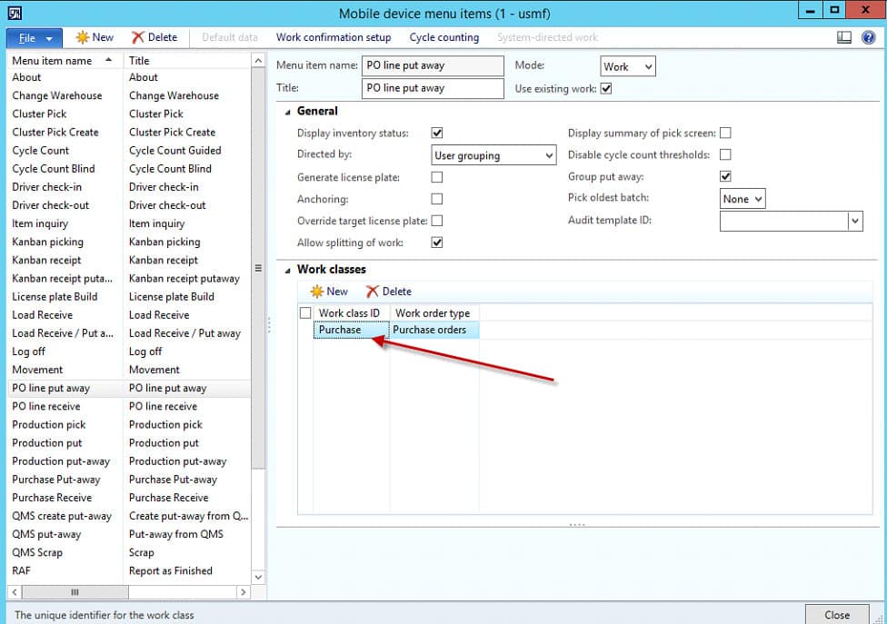 mobile device menus in dynamics 365