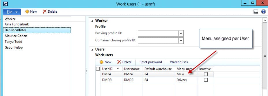 work users dynamics 365