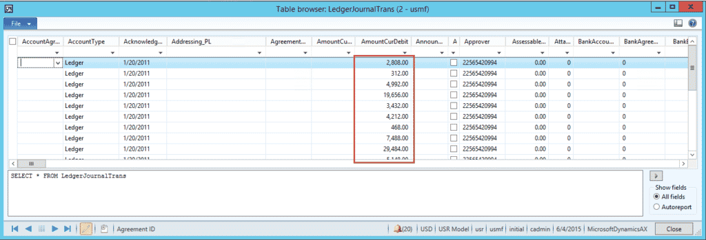 Dynamics 365 Table browser