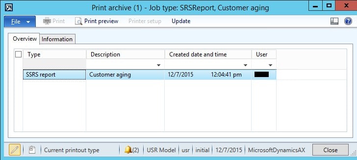 SRSReport