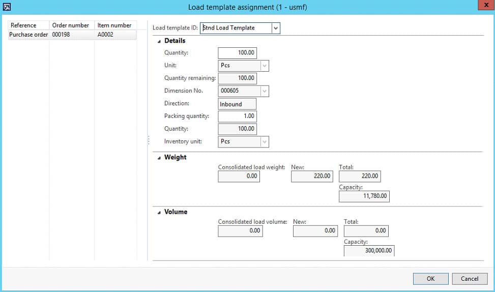 Load template assignment view in Microsoft Dynamics 365