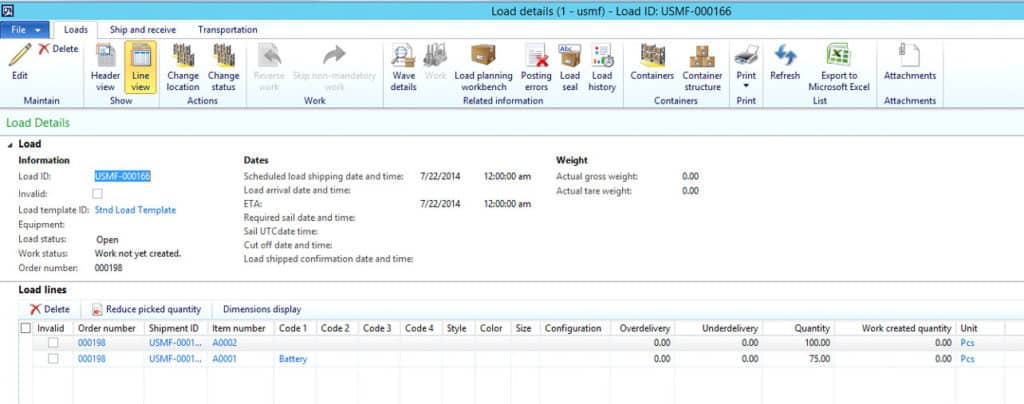 Load details view in Microsoft Dynamics 365