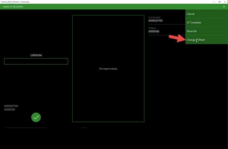 Mixed LP Receiving application screenshot