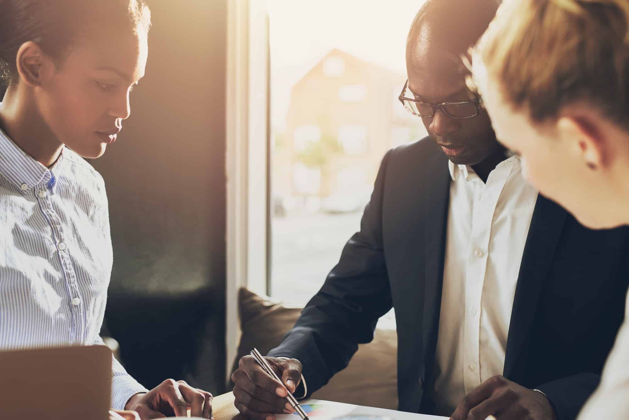 Black executive explain business plan