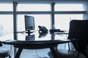 Lapton on desk