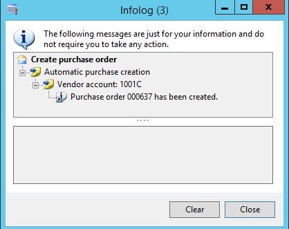 Dynamics ax info log
