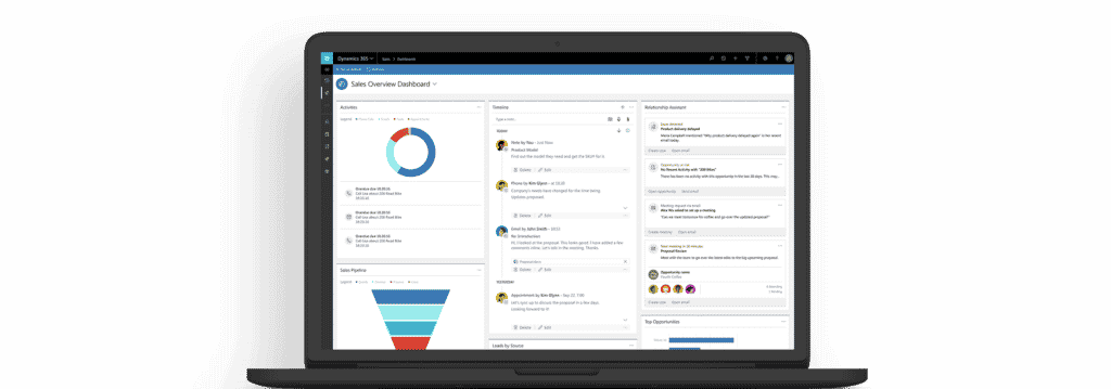 Microsoft Dynamics 365 Laptop Mockup