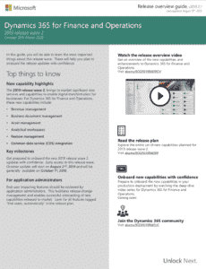 Finance & Operations Release Wave 2 Overview Guide