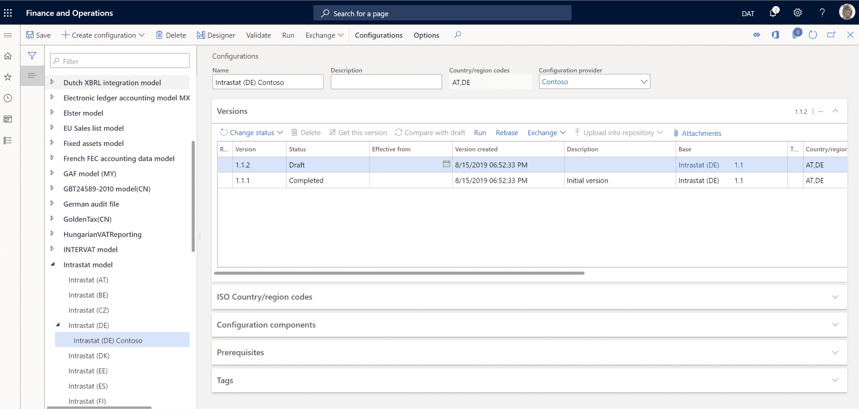 Finance product screenshot