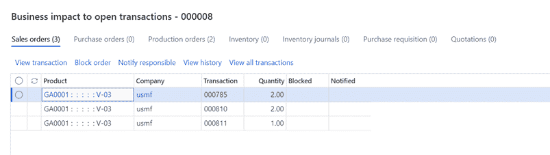Business Impact Inquiry in plm software