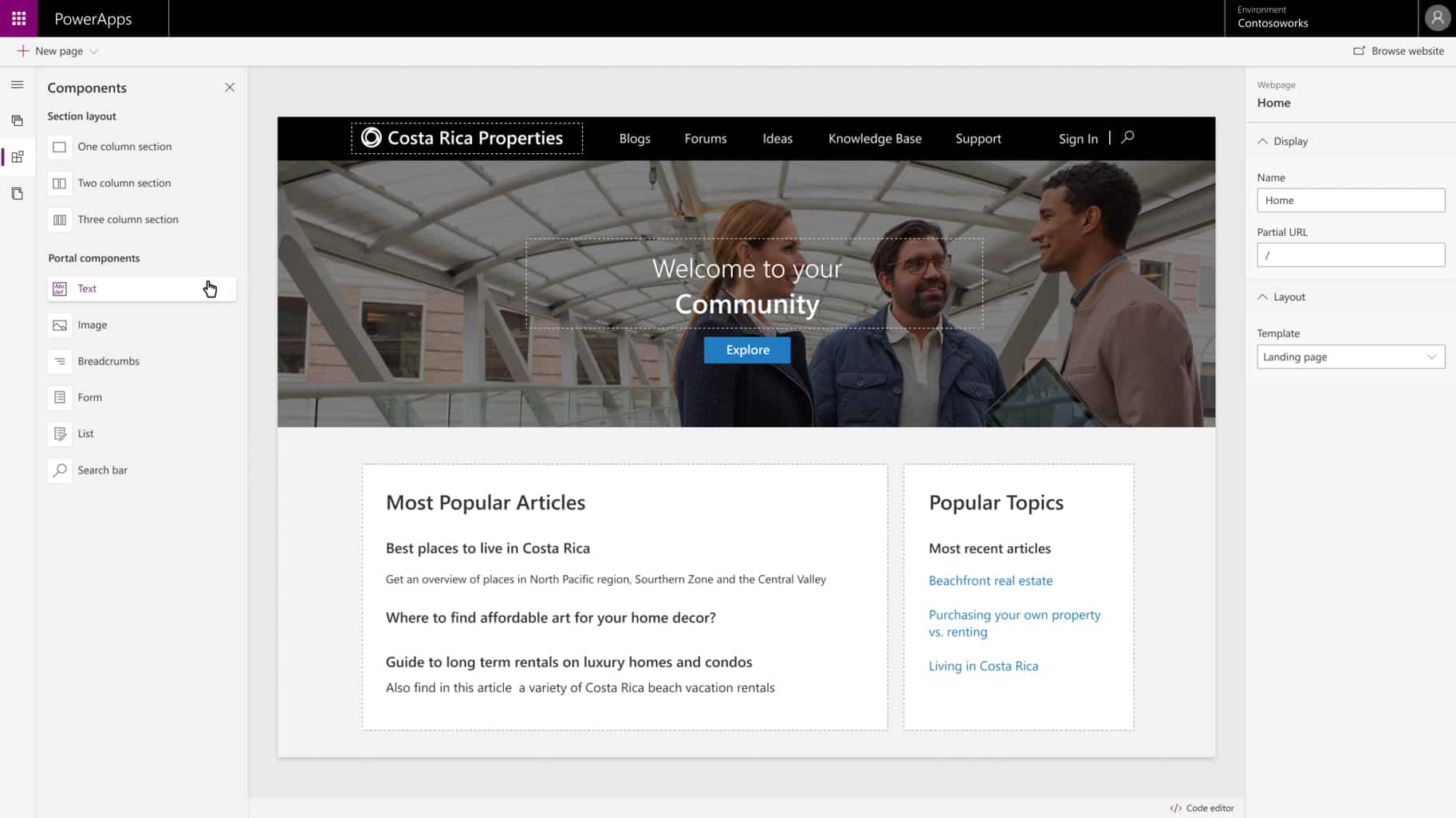 Power Apps Portals Demo Image