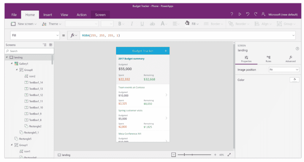 Canvas App Example