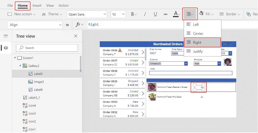 Canvas App Screen Example