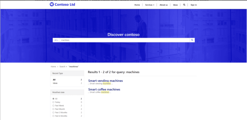 Global Search Feature