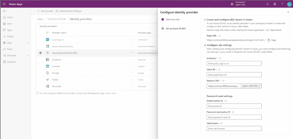 Security Feature on Power Apps Portal