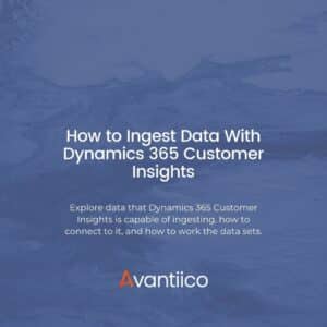 How to Ingest Data in Dynamics 365 Customer Insights
