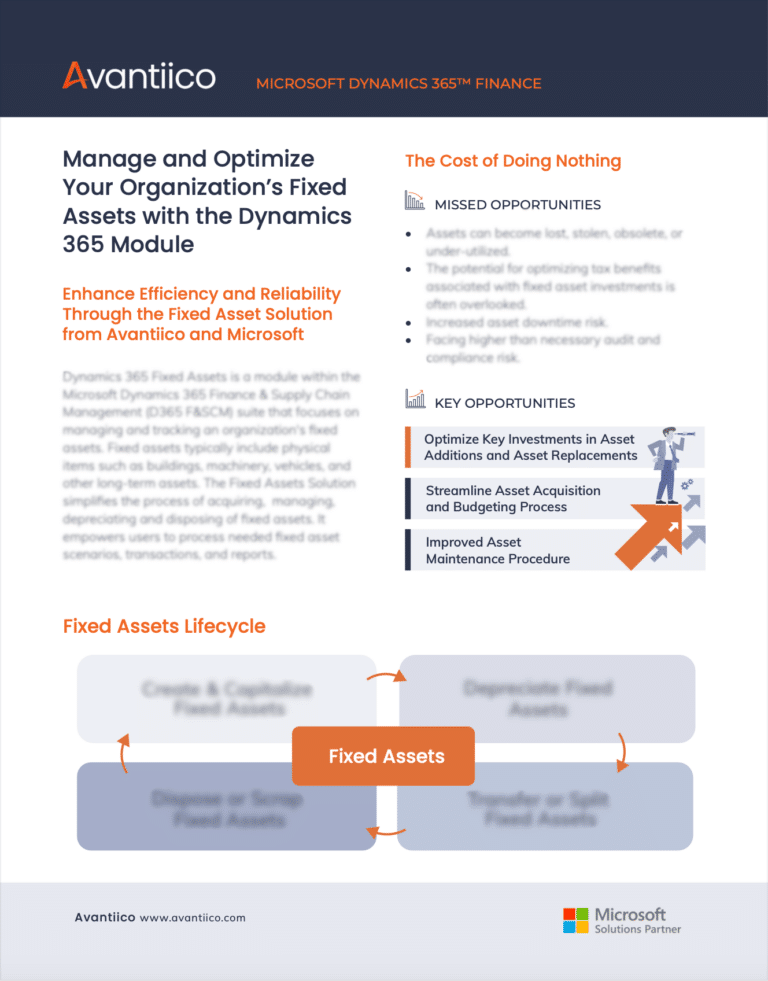 Guide to Microsoft D365 Fixed Asset Automation One-Pager Preview Image