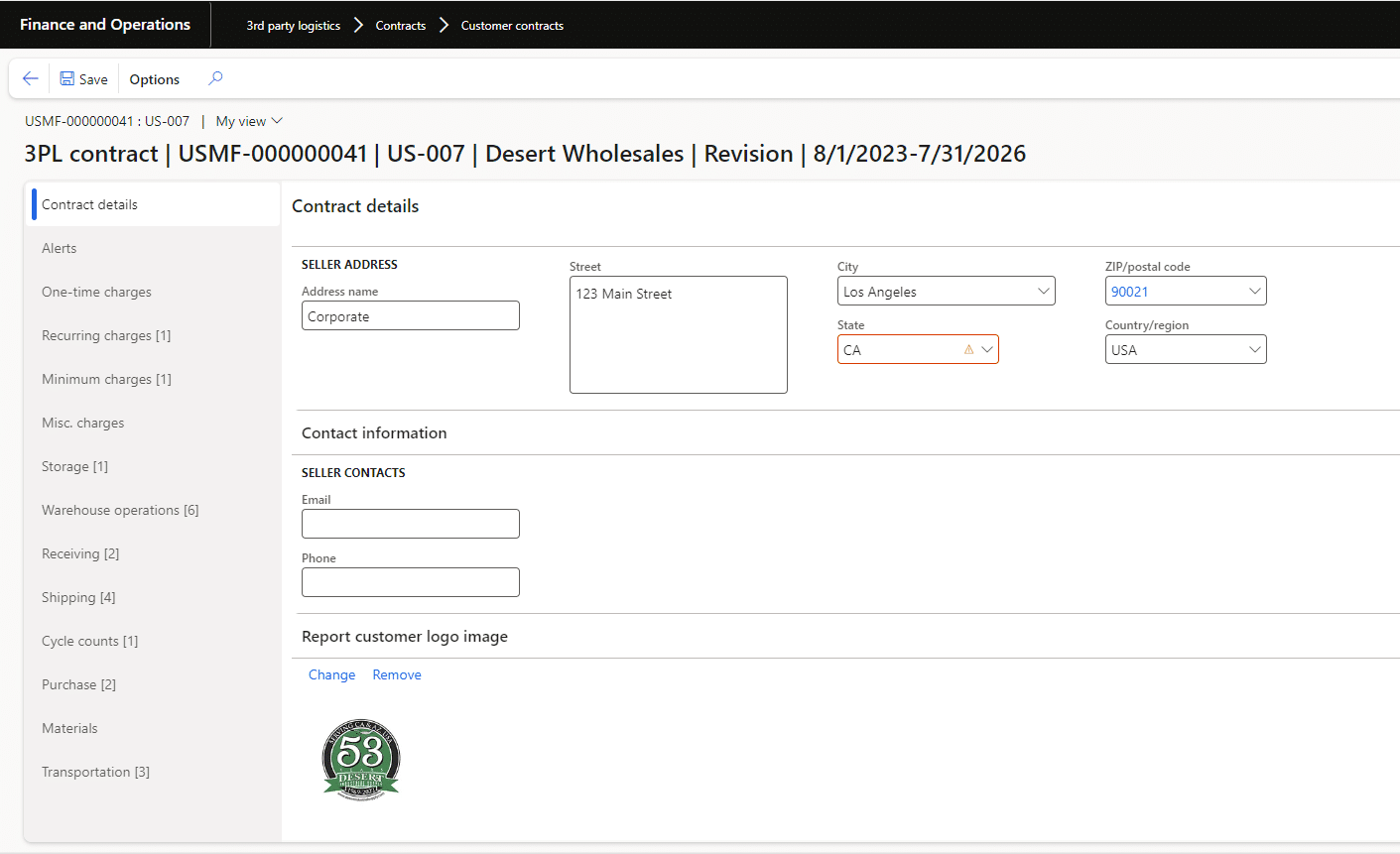 3PL Contract Management Solutions with Customer Branding