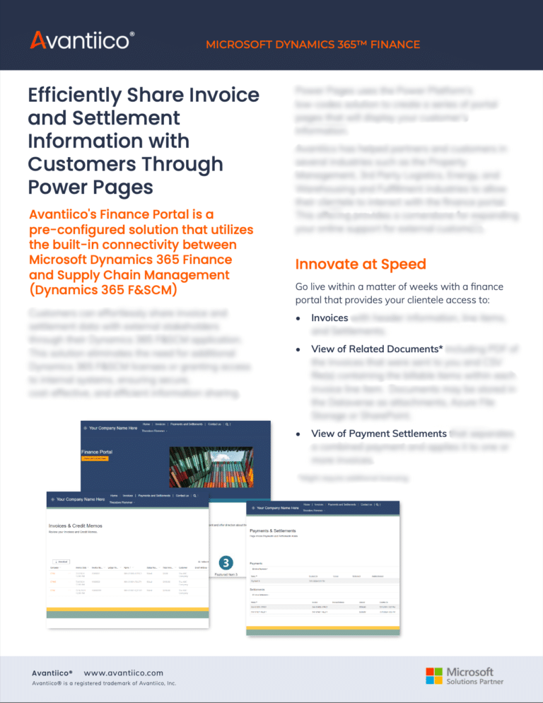 D365 Finance Portal Power Pages PowerApps Portal